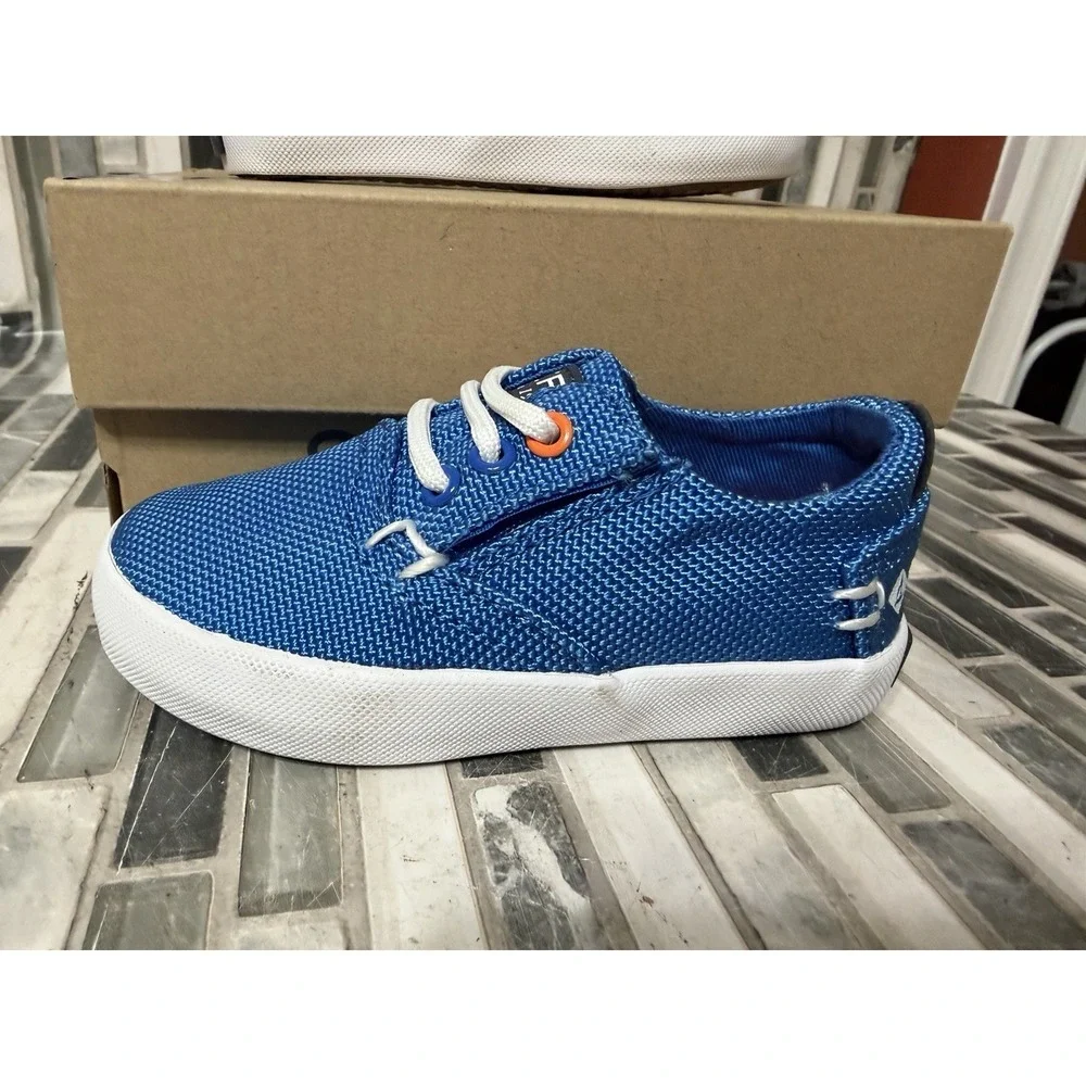 Sperry Kids Bodie Jr‎ Washable Shoes Blue Size 5 Little Kids